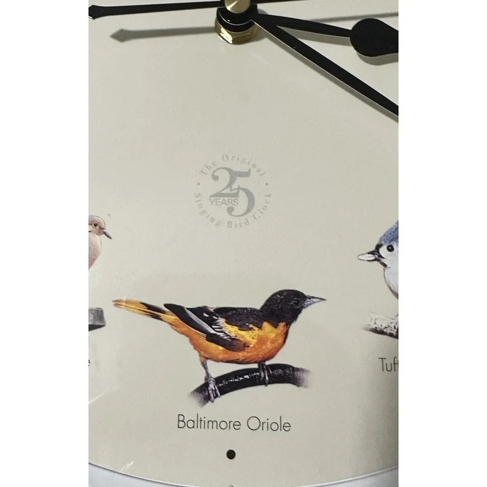 Limited Edition 25th Anniversary Singing Bird Wall Sound Clock, 13